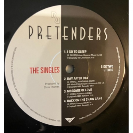 Pretenders - The Singles (5021732635693) виниловая пластинка - фото 6
