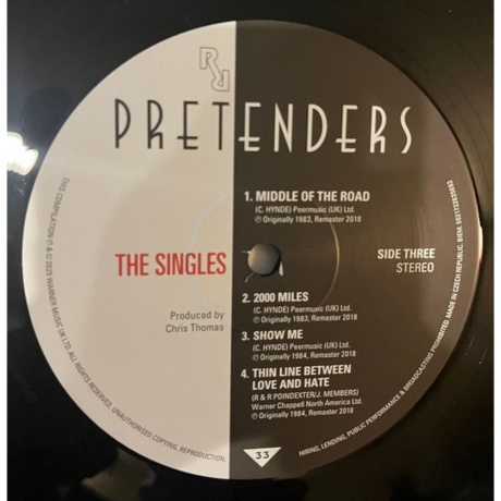 Pretenders - The Singles (5021732635693) виниловая пластинка - фото 7