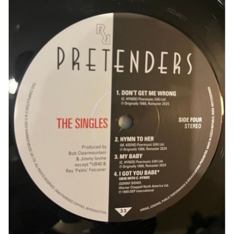 Pretenders - The Singles (5021732635693) виниловая пластинка - фото 8