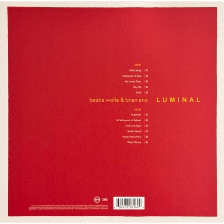 Brian Eno &amp; Beatie Wolfe - Luminal (0602478081644) виниловая пластинка - фото 2