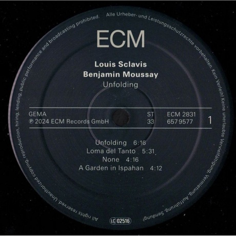 Louis Sclavis &amp; Benjamin Moussay - Unfolding (0602465795776) виниловая пластинка - фото 3