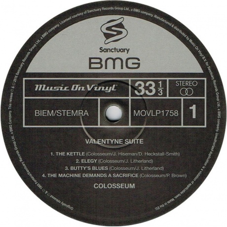 Colosseum - Valentyne Suite (8719262002340) виниловая пластинка - фото 4