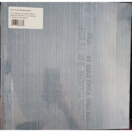 New Order - Brotherhood (5021732836380) виниловая пластинка