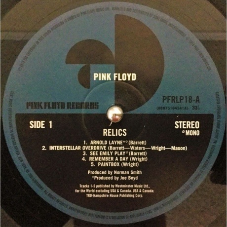 Pink Floyd - Relics (0888751843417) виниловая пластинка - фото 3