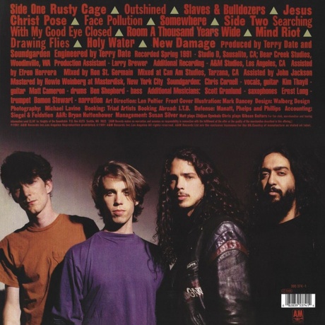 Soundgarden - Badmotorfinger (0082839537414) виниловая пластинка - фото 2