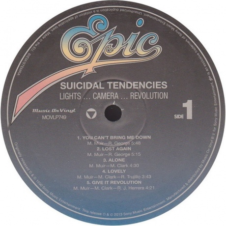 Suicidal Tendencies - Lights...Camera...Revolution! (8718469532544) виниловая пластинка - фото 3