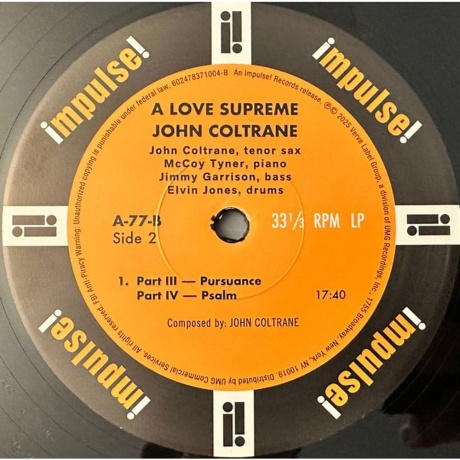 John Coltrane - A Love Supreme (0602478371004) виниловая пластинка - фото 3