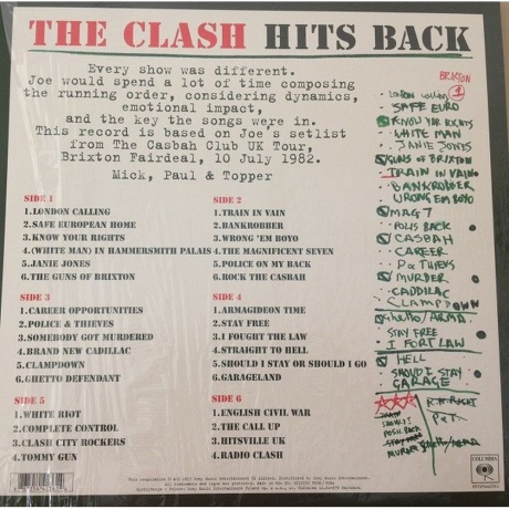 The Clash - Hits Back (0198029470611) виниловая пластинка - фото 2