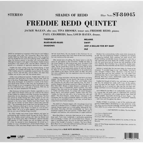 Freddie Redd - Shades Of Redd (0602468070115) виниловая пластинка - фото 2