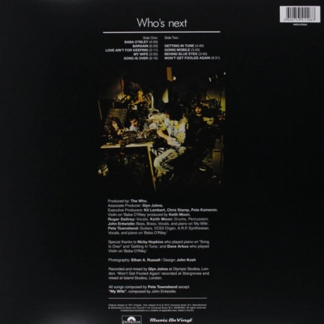 The Who - Who's Next (0600753411087) виниловая пластинка - фото 2