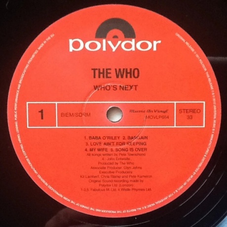 The Who - Who's Next (0600753411087) виниловая пластинка - фото 4