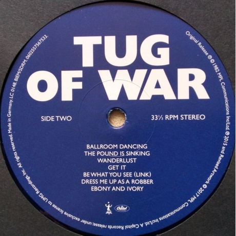 Paul Mccartney - Tug Of War (Remastered) (0602557567533) виниловая пластинка - фото 4