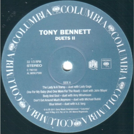 Tony Bennett - Duets Ii (8713748982713) виниловая пластинка - фото 5