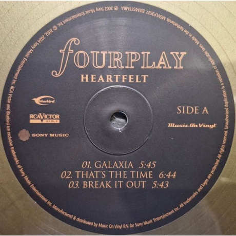Fourplay - Heartfelt (Gold) (8719262036062) виниловая пластинка - фото 3