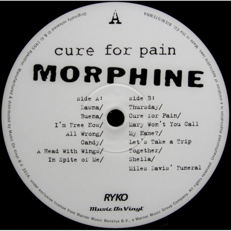 Morphine - Cure For Pain (8719262002647) виниловая пластинка - фото 3