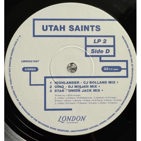 Utah Saints - Utah Saints (5060555219871) виниловая пластинка - фото 8