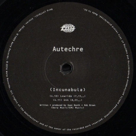 Autechre - Incunabula (0801061801717) виниловая пластинка - фото 6