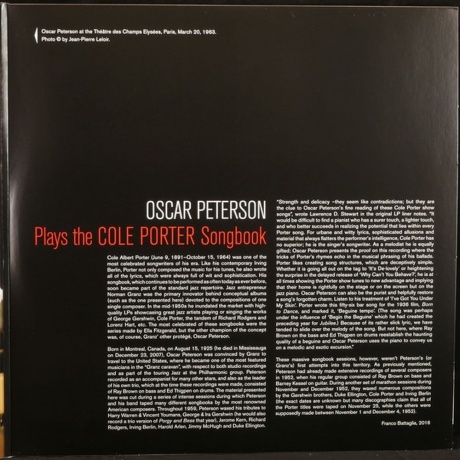Oscar Peterson - Plays Cole Porter (8437016248263) виниловая пластинка - фото 3