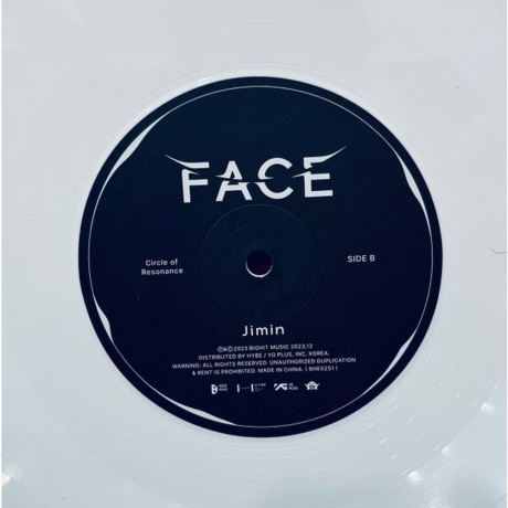 Jimin - Face (coloured) (8809929740439) виниловая пластинка - фото 6