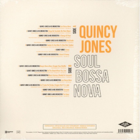 Quincy Jones - Soul Bossa Nova (3596973499264) виниловая пластинка - фото 2