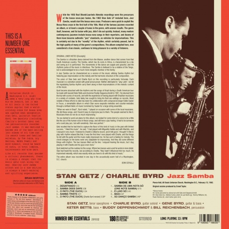 Stan Getz &amp; Charlie Byrd - Jazz Samba (8436563186509) виниловая пластинка - фото 2