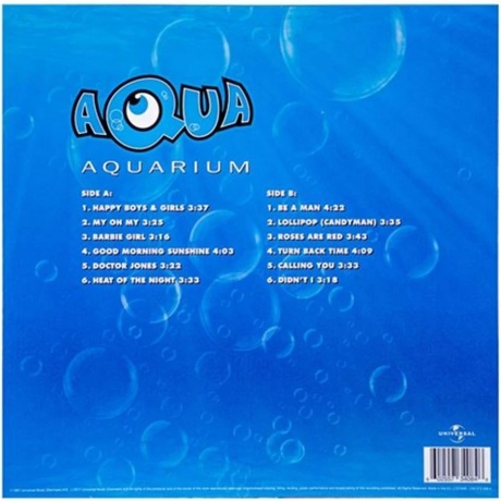 Aqua - Aquarium (Light Blue) (0602557340846) виниловая пластинка - фото 2