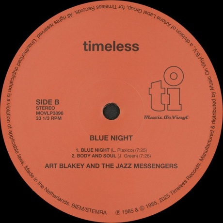 Art Blakey - Blue Night (8719262038547) виниловая пластинка - фото 4