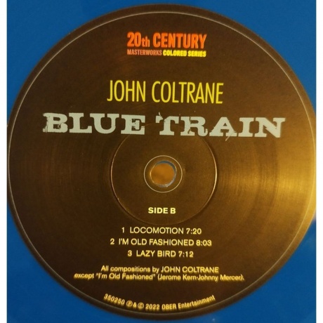 John Coltrane - Blue Train (Blue) (8436563184277) виниловая пластинка - фото 3
