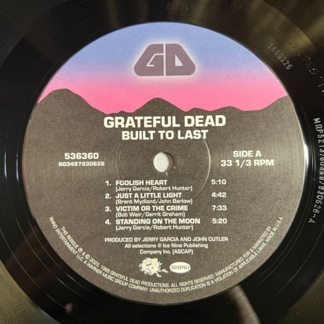 Grateful Dead - Built To Last (0603497830626) виниловая пластинка - фото 6