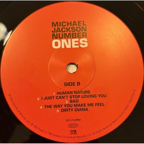 Michael Jackson - Number Ones (0198029995916) виниловая пластинка - фото 5