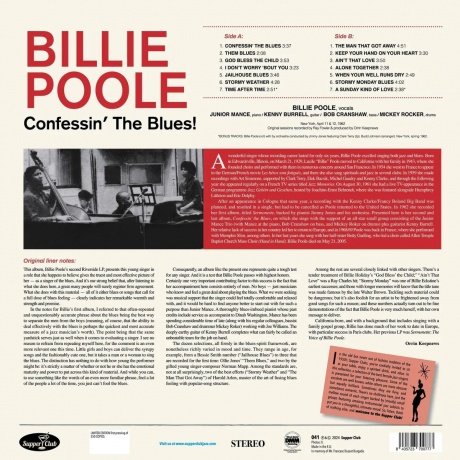 Billie Poole - Confessin' The Blues! (8435723700777) виниловая пластинка - фото 2