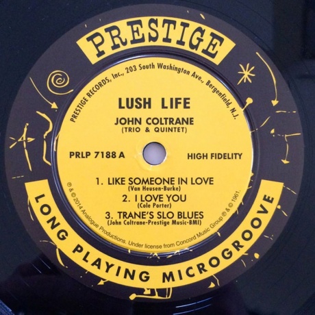 John Coltrane - Lush Life (Analogue) (0753088718830) - фото 2