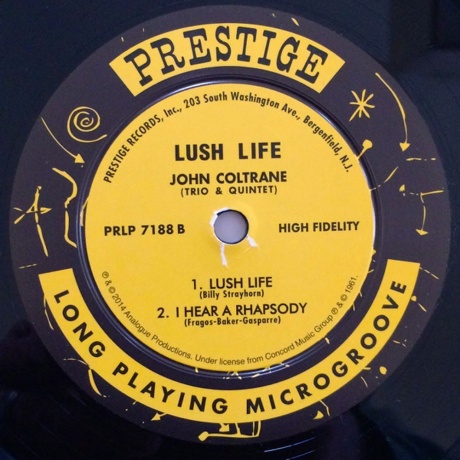John Coltrane - Lush Life (Analogue) (0753088718830) - фото 3