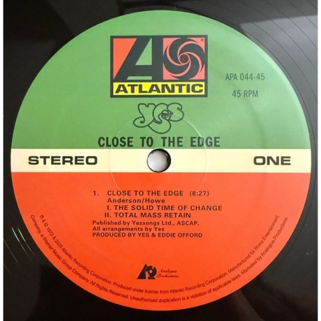 Yes - Close To The Edge (Analogue) (0753088754470) - фото 4
