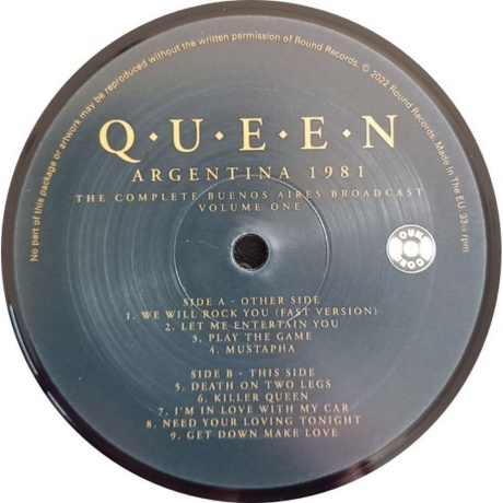 Queen - Argentina 1981 Vol.1 (0803341538818) виниловая пластинка - фото 4