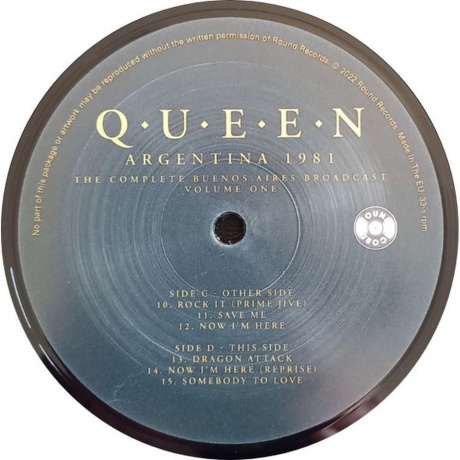 Queen - Argentina 1981 Vol.1 (0803341538818) виниловая пластинка - фото 6
