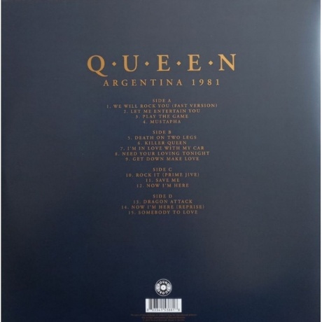 Queen - Argentina 1981 Vol.1 (0803341538818) виниловая пластинка - фото 7