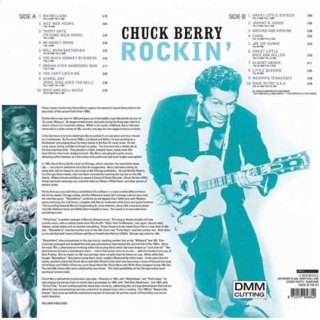 Chuck Berry - Rockin (Turquoise) (8719039007288) виниловая пластинка - фото 2