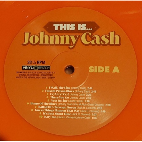 Johnny Cash - This Is... (8719039007622) виниловая пластинка - фото 2