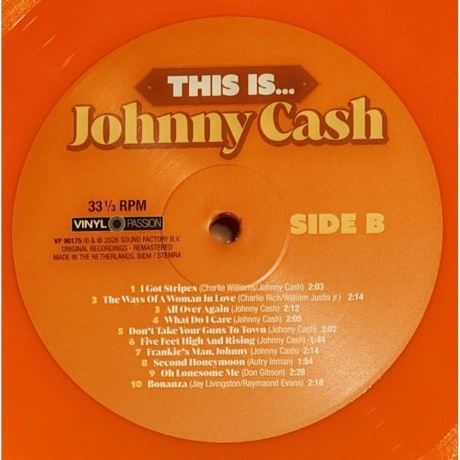 Johnny Cash - This Is... (8719039007622) виниловая пластинка - фото 3