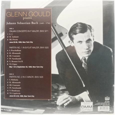 Glenn Gould - Bach: Italian Concerto (Coloured) (8719039007769) виниловая пластинка - фото 2