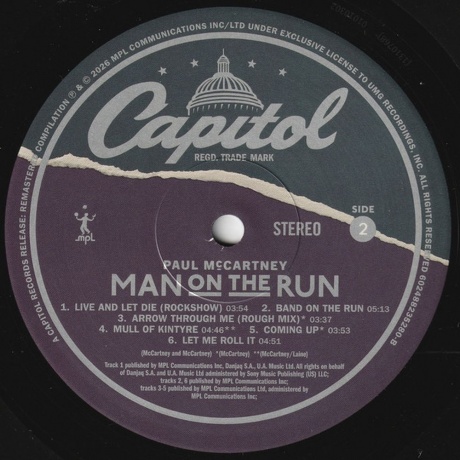 OST - Man On The Run (0602488235280) виниловая пластинка - фото 3