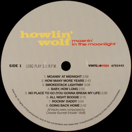 Howlin Wolf - Moanin' In The Moonlight (8436544170411) - фото 2