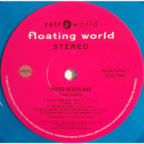 Pink Fairies - NeverNeverLand (coloured) (0805772647114) - фото 3