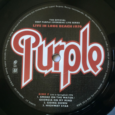 Deep Purple - Long Beach, 1976 (4029759109761) виниловая пластинка - фото 9