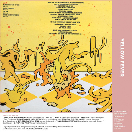 Hot Tuna - Yellow Fever (coloured) (0829421123859) виниловая пластинка - фото 2