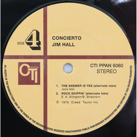 Jim Hall - Concierto (Analogue) (5060149620298) виниловая пластинка - фото 7