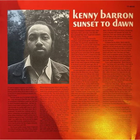 Kenny Barron - Sunset To Dawn (Analogue) (0198704481987) виниловая пластинка - фото 2