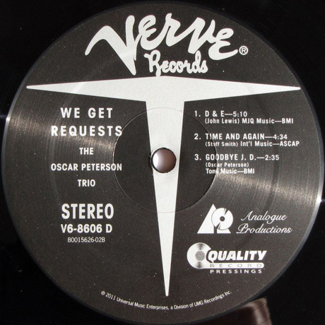 Oscar Peterson - We Get Requests (Analogue) (0753088860614) виниловая пластинка - фото 6