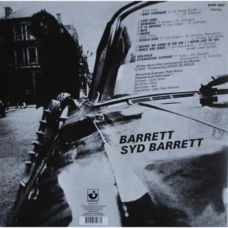 Syd Barrett - Barrett (0825646310784) виниловая пластинка - фото 2